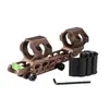 Mira de nível tubo único braçadeira extensão traseira nível suporte único 25,4/30mm braçadeira de nível para tubo