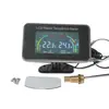 Medidor combinado dos en uno de temperatura del agua y voltaje para coche con pantalla LCD 12V/24V universal para modificación de camión pantalla digital LCD temperatura del agua