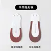 Calcetines Antideslizantes de Algodón Invisibles para Mujer para Tacones Altos, Estilo Veraniego Delgado, Calcetines Invisibles para Zapatos Planos de Verano