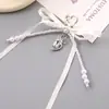 Coreano y Japonés Tela Nueva Lazo Gota de Agua Colgante para Teléfono Accesorio para Estuche de Auriculares Bolso con Abalorios Hecho a Mano Cadena Colgante