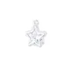Plata de Ley S925 Estilo Ins Incrustado Circonita Estrella de Cinco Puntas Colgante Colgante de Estrella Material para Accesorios de Plata Hechos a Mano con Cuentas