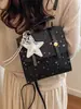 Nueva mochila de moda estilo estrella, linda mochila de viaje personalizada, bolsa escolar para commuting de gran capacidad