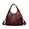 Transfronterizo 2025 Nuevo Bolso de Mano para Mujer Lujoso Cuero Suave Bolso de Hombro para Mujer Retro Color Sólido Gran Capacidad Bolso para Madre