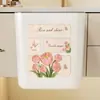 Cubo de basura de cocina para colgar en la pared, cubo de limpieza e higiene para colgar en el gabinete, cubo de basura de cocina, caja de almacenamiento sin taladro
