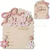 Producción personalizada de placas conmemorativas de nacimiento de bebé, accesorios para fotos de hitos infantiles, regalos conmemorativos para recién nacidos