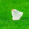 Adornos de paisaje en miniatura, pollitos amarillos pequeños que brillan en la oscuridad, decoraciones fluorescentes, manualidades creativas de resina con temática de suculentas y musgo, pequeños adornos de escritorio