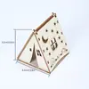 Amazon Tienda de Campaña de Madera Decoración Navideña para el Hogar Juguetes Graffiti DIY Manualidades Hechas a Mano Regalos Festivos
