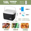 Caixa térmica para uso comercial, armazenamento portátil de alimentos para acampamento ao ar livre, piquenique e para manter os alimentos frescos, com um compartimento de gelo espessado