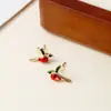 Pendientes de Alta Gama de Estilo Europeo y Americano de Moda con Diseño de Gota de Agua y Pájaro, Pendientes Exquisitos para el Uso Diario, Accesorios de Moda de Nicho