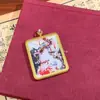 Thangka Tíbet Nepalés Pintado a Mano Thangka Zorro de Nueve Colas Núcleo de Tarjeta 4*5