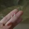 Brincos de Videira com Espiga de Trigo Mini em Prata de Lei S925 Nalan Brincos de Folha Exquisitos e Fofos Incrustados com Diamantes para Mulheres M02163