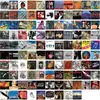 105 Colección de Portadas de Álbumes de Rock Clásico. Roca. Pegatinas Transparentes para Mascotas. Pegatinas Impermeables para Guitarra DIY
