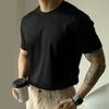 Camiseta de verano para hombre yuppie británico cuello pequeño ajustada manga corta traje musculoso interior comercio exterior transfronterizo mayoreo