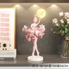 Adornos de Arte para Niñas de Lujo Ligero Abstracto Simple para Dormitorio Luz de Noche Entrada Entrada Gabinete de Vino Decoraciones de Escritorio