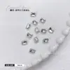 Joias para Unhas Artísticas de Açúcar Rochoso Diamantado Retangular Ângulo Reto Fundo Pontiagudo Diamante Quadrado Cubo de Gelo de Açúcar Pedras Strass para Unhas de Vidro Atacado Strass de Cristal