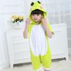 Macacão de Bebê Verão e Outono Romper de Dinossauro de Manga Curta Pijama de Uma Peça Cartoon Animal para Meninas e Meninos