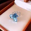 Anillo Abierto Geométrico con Lazo Transfronterizo, Lujo Ligero y Sensación de Alta Gama, Anillo de Dedo Índice de Nicho, Joyería Versátil y Elegante