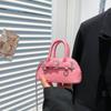 Bolsa Transversal de Corrente de Moda Coreana Transfronteiriça para Mulheres 2025 Nova Bolsa de Ombro Versátil Simples Portátil em Formato de Concha