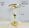 Kit de Luminária de Mesa DIY com Concha e Cristal, Suporte para Filme Perfurado, Estrutura de Metal, Materiais para Luminária de Filme, Acessório Artesanal