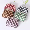 Nuevo monedero de patrón a cuadros, mini billetera, bolsa para guardar auriculares, monedero, llavero y bolsa pequeña para accesorios