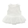Vestido de verano para bebé con borde cruzado, falda de liebre para niña, ropa para recién nacida, chaleco suave, cinturón para el pelo