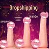 Pênis oscilante manual masturbador feminino brinquedos sexuais silicone macio adsorção masturbador feminino