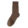 Calcetines de Terry Unisex Paleta de Colores Otoño e Invierno Color Meilade Forrados de Polar Engrosados Cálidos Calcetines de Media Pantorrilla Industria del Calcetín Zhuji