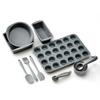Molde de Silicona Gris para Hornear Molde Pequeño para Pastel Redondo Cuadrado Set de Herramientas para Hornear Resistente a Altas Temperaturas Molde para Tostadas