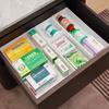 Caja de Almacenamiento de Cosméticos Almacenamiento de Artículos Varios de Escritorio Tocador Cuidado de la Piel Lápiz Labial Caja Ajustable Estante de Almacenamiento de Mesa