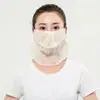 Máscara de seda gelada feminina de verão protetor solar luz UV respirável aberta lavagem protetor solar atacado transfronteiriço