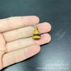 Colgante de calabaza Fu Lu de piedra semipreciosa amatista ojo de tigre natural de 20 mm, collar DIY, accesorio de joyería para horquilla antigua