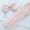 7CM Estilo Crema Tela de Encaje de Hada Tubo Pequeña Princesa DIY Material para Pasador de Pelo Pasador de Lazo Casero Accesorios para el Cabello