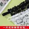 Top Bandeau Peça Única Anti-Exposição Cobertura de Peito Renda Marca Feminina Exquisito Curto Sexy Sem Alças Sutiã Invisível