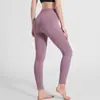Calça de yoga dupla face escovada sem costura, sem linhas estranhas, calça fitness feminina de cintura alta que levanta o bumbum, leggings justos para corrida e esportes