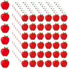 36 Pegatinas/Hoja Manzana Roja Pequeña Dibujo Animado Manzana Colorida Fruta Manzana Divertidas Pegatinas de Recompensa Maestro de Jardín de Infancia Motivación