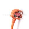 Cable de enchufe de alimentación BSI del Reino Unido para Arabia Saudita, Malasia, Reino Unido, enchufe integrado moldeado por inyección de 13 A, cable de alimentación