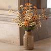 Rosa de otoño de rama larga, flor artificial, estilo europeo, mesa de comedor, margarita de otoño, flor artificial, decoración de hotel, flor de ciruelo, flor de seda, venta al por mayor