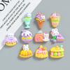 Pegamento de crema para hacer uno mismo, simulación de comida y juego, accesorios de postre para gatos, horquillas para el pelo hechas a mano para teléfono móvil, accesorios de resina para joyería
