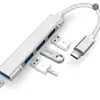 Estación de acoplamiento Tipo-C, concentrador USB de 4 puertos, divisor para laptop, adaptador Tipo-C portátil