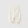 Pantalones de Bebé Algodón Puro Tipo a Cintura Alta Protección de Vientre Recién Nacido Ropa para el Hogar Niños y Niñas Pantalones de Bebé Ropa para Niños Anyang
