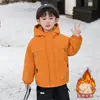 Chaqueta para Niños Parka Gruesa de Terciopelo Plus para Otoño e Invierno 2026 Nueva Elegante Ropa Cálida de Invierno para Niños