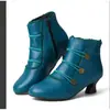 Botas de Mujer de Tacón Alto de Talla Grande Nuevas 2020 40-43 Tacón Grueso Botines Jgb2020N0004026