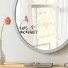 Brup Pegatinas de Espejo Estilo Ins Pegatinas de Decoración para Rincón de Sanación del Hogar en Español Hechas a Mano Br5264C