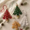 Adornos para árbol de Navidad de flores acrílicas, colgantes brillantes calados para árbol de Navidad, adornos colgantes decorativos para árbol de Navidad, en stock