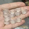 Coleção de Cristal Branco Natural, Contas de Abóbora, Contas de Flor de Maracujá, Acessórios Artesanais, Pulseiras DIY Feitas à Mão, Joias da Moda