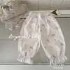 Calças Antimosquito Infantis Ningli Verão Novo Estiloso Calças Lanterna Infantis Roupas Infantis de Verão Calças Casuais Finas para Bebê