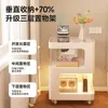 Mesita de noche cuidadosamente seleccionada para dormitorio del hogar, Mesa auxiliar de arte de hierro más vendida en 2026 con diseño creativo, Móvil con luz y estante de almacenamiento
