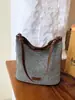 Bolsa de balde trançada estilo vintage transfronteiriça para mulheres, nova moda de verão 2026, bolsa de mão versátil, bolsa de ombro, bolsa transversal