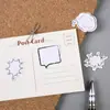 Estilo ins caja de diálogo pegatina material de papel de escribir material de collage sin corte estudiantes de primaria y secundaria decoración de cuenta manual papelería