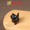 Adornos de Gato de Ébano Transfronterizos, Animales Lindos, Gatitos Mini Creativos, Gatos Curiosos de Madera, Piezas de Mano de Juguete